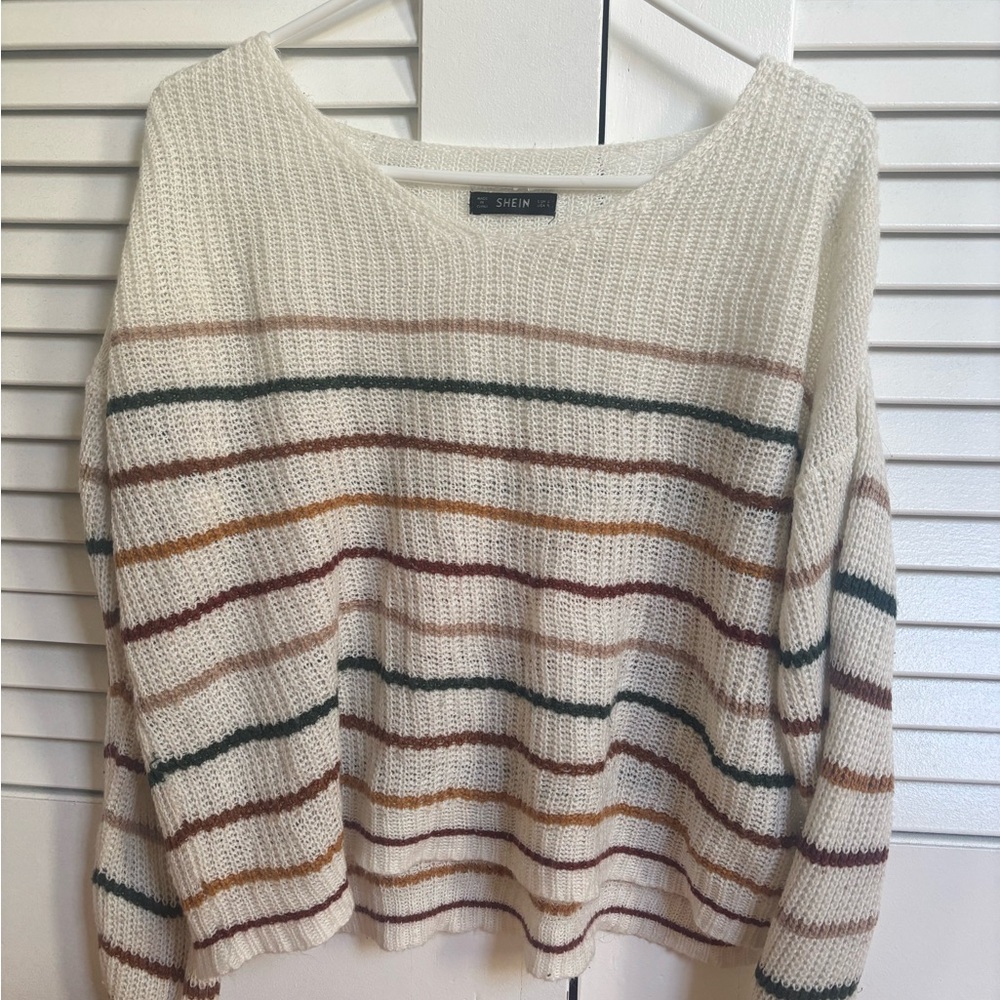 SHEIN Women's Striped Sweater